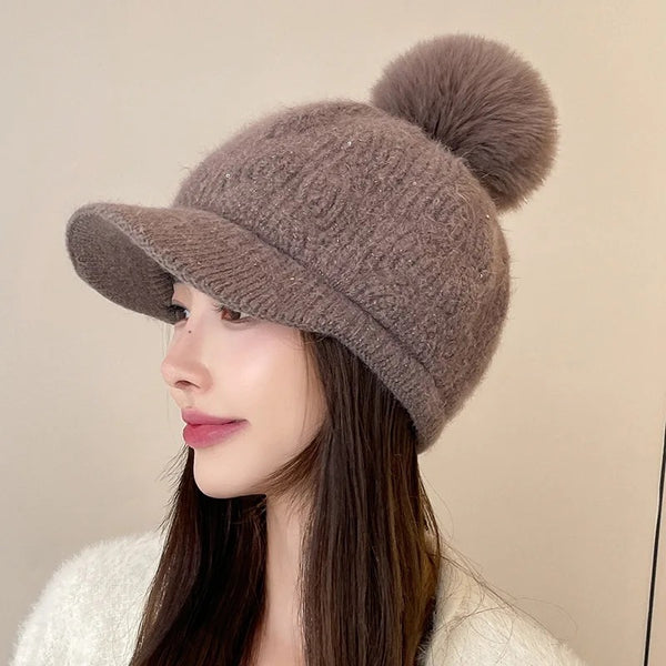 Winter soft and warm outdoor fashion thick hat