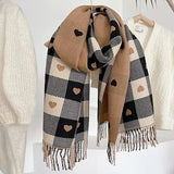 Double side winter scarf fashion soft and warm scarf.