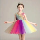 Kids Dresses Rainbow Toddler Girls Dresses