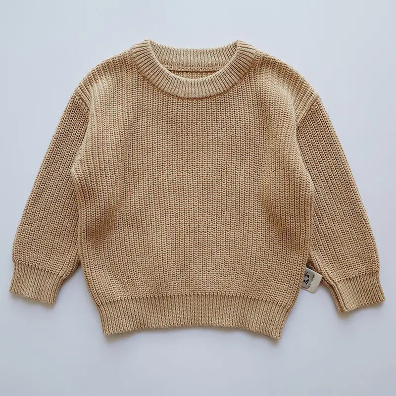 Girl Sweater 100 % Cotton Oversize Toddlers Warm Sweater