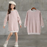 Girls Long Sleeve Sweater Soft and Comfy School Dress