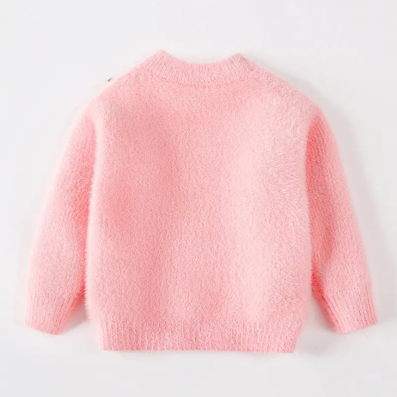 Girls Winter Sweater Knitted Soft Toddler Cute Bunny Warm Sweater